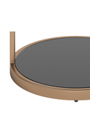 Round Black Glass End Table | Splendido Benjamin | Oroa.com