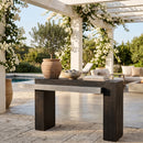 Rectangular Timber-Effect Indoor/Outdoor Console Table | Splendido Herriot