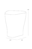 White Freeform Indoor/Outdoor End Table L | Splendido Dali | Oroa.com