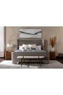 Oval White Fabric Bench | Splendido Elaine | Oroatrade.com