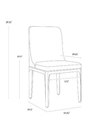 Minimalist Upholstered Dining Chair | Splendido Elisa | Oroa.com