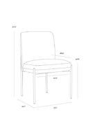 Textured Fabric Dining Chair | Splendido Richie | Oroa.com