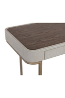 Cream Leather Look 2-Drawer Desk | Splendido Jamille | Oroatrade.com