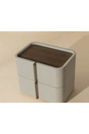 Hospitality furniture - Leather-Look 2-Drawer Nightstand - www.oroatrade.com
