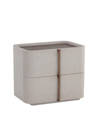 Hospitality furniture - Leather-Look 2-Drawer Nightstand - www.oroatrade.com