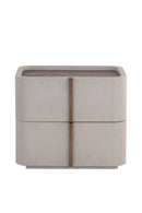 Hospitality furniture - Leather-Look 2-Drawer Nightstand - www.oroatrade.com