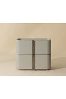 Hospitality furniture - Leather-Look 2-Drawer Nightstand - www.oroatrade.com
