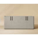 Cream Leather 4-Door Sideboard | Splendido Jamille | Oroatrade.com