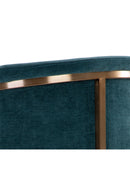 Teal Fabric Cantilevered Dining Chair | Splendido Marris | Oroa.com