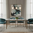 Teal Fabric Cantilevered Dining Chair | Splendido Marris | Oroatrade.com