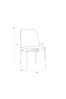 Green Fabric Dining Chairs (2) | Splendido Zeke | Oroa.com