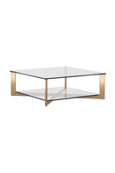 Hospitality furniture - Square Glass Coffee Table - www.oroatrade.com