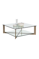 Hospitality furniture - Square Glass Coffee Table - www.oroatrade.com