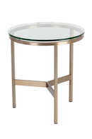 Tempered Glass Round End Table | Splendido Flato | Oroa.com