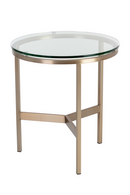 Tempered Glass Round End Table | Splendido Flato | Oroa.com