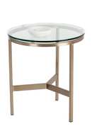 Tempered Glass Round End Table | Splendido Flato | Oroa.com