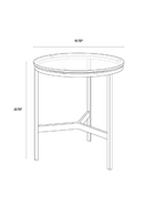 Tempered Glass Round End Table | Splendido Flato | Oroa.com