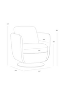 Gold Base Swivel Lounge Chair | Splendido Gilley | Oroa.com