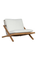 Teak Framed Indoor/Outdoor Lounge Chair | Splendido Bari | Oroa.com