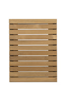 C-Shaped Teak Indoor/Outdoor End Table | Splendido Geneve