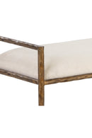 Gold Framed White Bench | Splendido Esai | Oroa.com