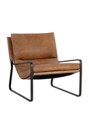 Scooped Leather Lounge Chair | Splendido Zancor | Oroa.com