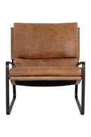 Scooped Leather Lounge Chair | Splendido Zancor | Oroa.com
