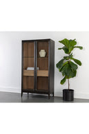 Brown Acacia 2-Door Display Cabinet | Splendido Cecilia | Oroa.com