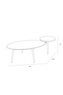 Oval Antique Brass Coffee Table | Splendido Tuner | Oroa.com