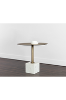 Antique Brass Marble Bistro Table | Splendido Kata | Oroa.com