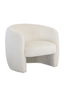 White Curved Lounge Chair | Splendido Mircea | Oroa.com