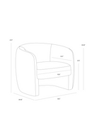 White Curved Lounge Chair | Splendido Mircea | Oroa.com