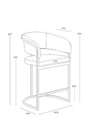 Blue Cantilevered Counter Stool | Splendido Marris | Oroa.com