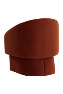 Barrel-Back Orange Lounge Chair | Splendido Lauryn | Oroa.com