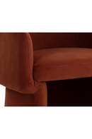 Barrel-Back Orange Lounge Chair | Splendido Lauryn | Oroa.com
