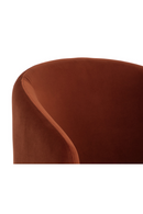 Barrel-Back Orange Lounge Chair | Splendido Lauryn | Oroa.com