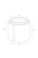 Round Storage Ottoman | Splendido Borelli | Oroa.com