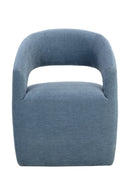 Hospitality furniture - Blue Wheeled Dining Armchair - www.oroatrade.com