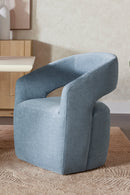 Hospitality furniture - Blue Wheeled Dining Armchair - www.oroatrade.com