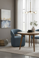 Hospitality furniture - Blue Wheeled Dining Armchair - www.oroatrade.com