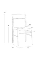 Natural Rope Seat Dining Chairs (2) | Splendido Bondi | Oroa.com