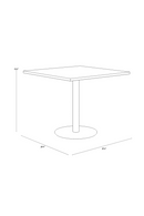 Antique Brass Square Bistro Table| Splendido Corina | Oroa.com