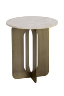 Gray Marble Round End Table | Splendido Orlo | Oroa.com