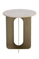 Gray Marble Round End Table | Splendido Orlo | Oroa.com