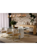 Clear Glass Indoor/Outdoor Dining Table | Splendido Aemond | Oroa.com