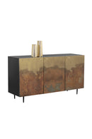 Ombre Antique Brass 3-Door Sideboard | Splendido Auburn | Oroa.com