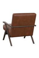 Brown Leather Channeled Lounge Chair | Splendido Peyton | Oroa.com