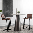 Horizontal Channel-Tufted Bar Stools (2) | Splendido Webber