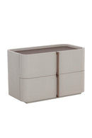 Hospitality furniture - Leather-Look 2-Drawer Nightstand - www.oroatrade.com