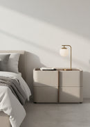 Hospitality furniture - Leather-Look 2-Drawer Nightstand - www.oroatrade.com